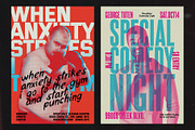 Risograph Poster Templates, a Flyer Template by Bornx Design (Thumbnail 3 of 7)