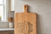 Engraved Wooden Cutting Board Mockup, a Household Mockup by Pixel Foundry (Thumbnail 4 of 9)