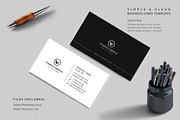 Simple & Clean Business Card, a Business Card Template by graphicsunday (Thumbnail 2 of 4)