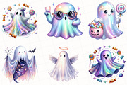 Halloween Iridescent Ghost Clipart, an Illustration by OK Design (Thumbnail 3 of 5)