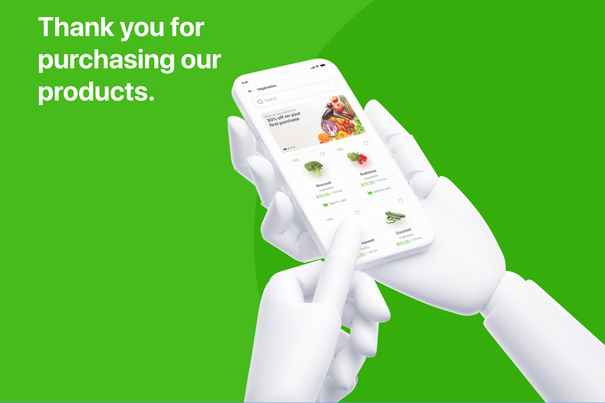 Healthy Mart - Grocery App Ui Kit, an App Template by CreativeUI (Photo 6 of 6)