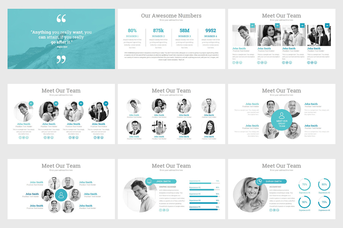 Top Creative Keynote Template, a Presentation Template by SlideSalad (Photo 7 of 21)