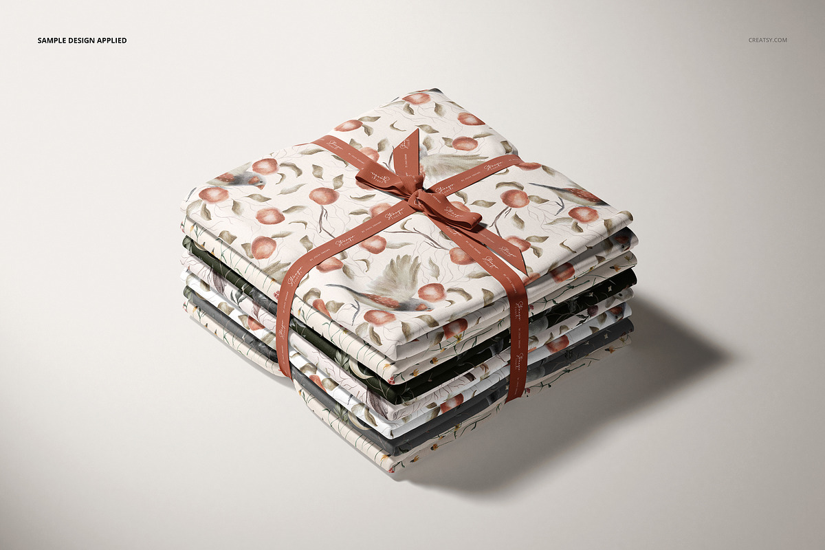 Fabric Stack Mockup (10/FFv.6), a Product Mockup by creatsy5 (Photo 4 of 8)