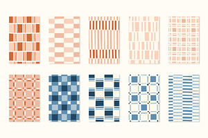 Stripes & Checks Geometric Patterns