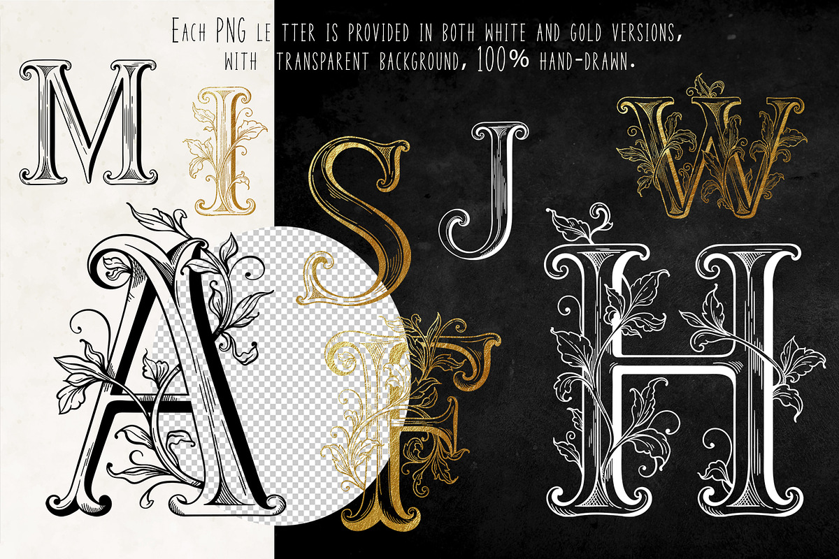 CASTLE STYLE ALPHABET - vector kit, a Decorative Illustration by My Space Garden (Photo 4 of 11)