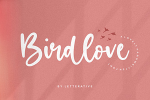 Birdlove - Handwritten Font