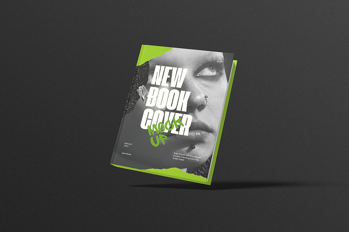 Book Cover Mockup, a Books & Magazine Mockup by Pikachudesign