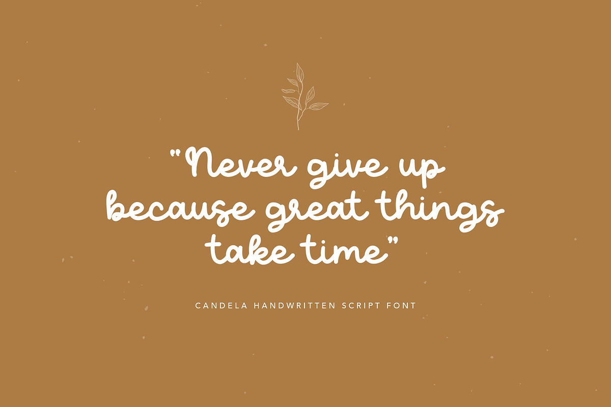 Candela Handwritten Font preview 5