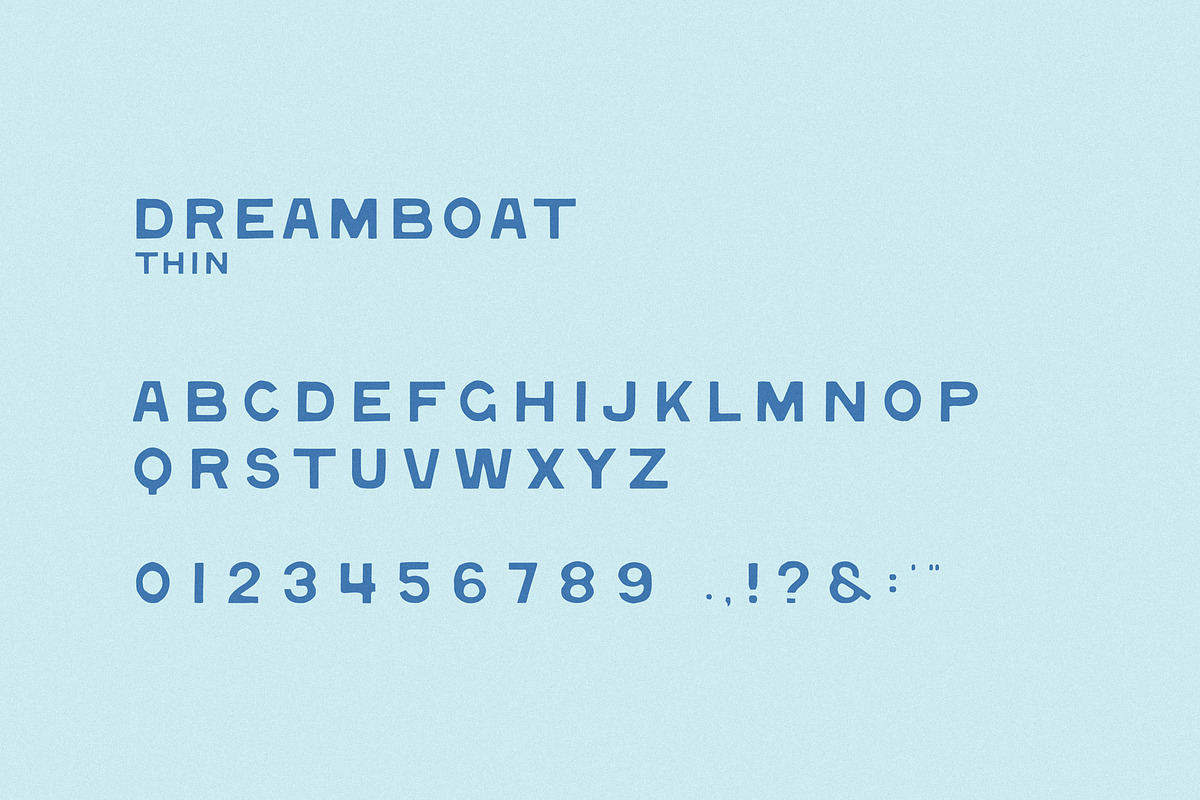 Dreamboat | Dual-Weight Display Type, a Sans Serif Font by Taylor Penton (Photo 5 of 5)