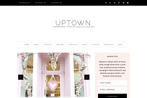 Uptown Feminine Wordpress Blog Theme