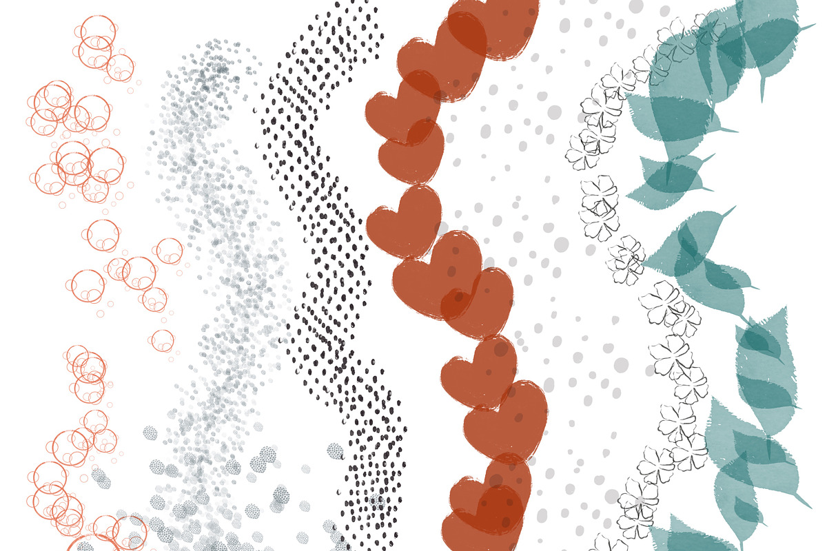 Procreate Brushes Abstract Whimsical, a Brush Add-On by Li Zamperini (Photo 4 of 12)