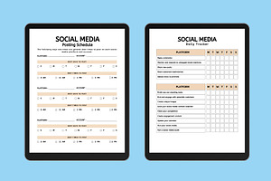 Digital Social Media Planner Canva