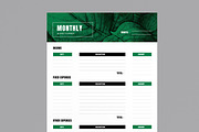 Budget Planner Template, a Stationery Template by MightyDesign (Thumbnail 4 of 8)