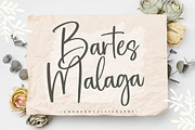Bartes Malaga - Modern Calligraphy, a Script Font by Balpirick Studio (Thumbnail 1 of 7)