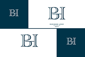 BH, HB, B, H, Abstract Letters Log, a Branding & Logo Template by art_creater