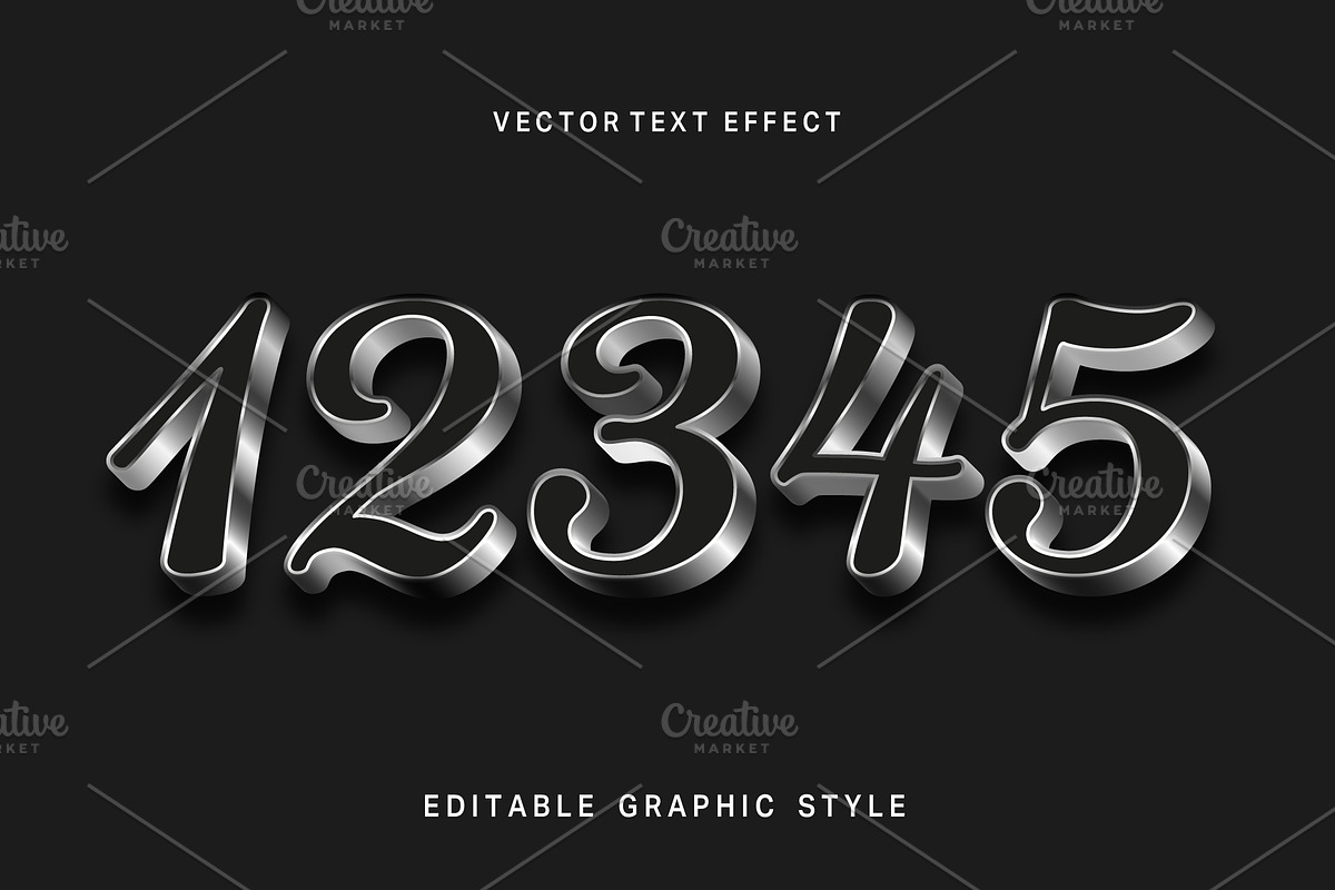 Metallic Script Text Effect preview 2