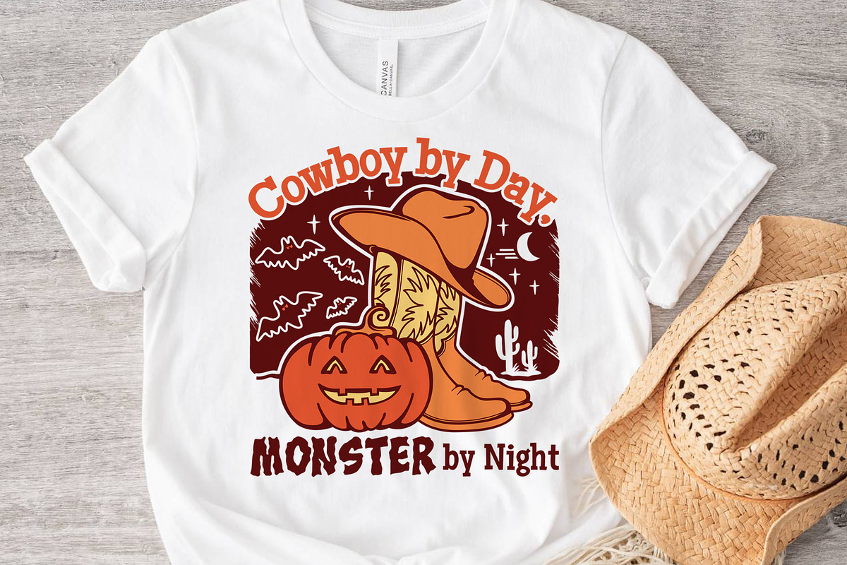 Halloween Cowboy boots Pumpkin cute, an Illustration by TanchaArt (Photo 4 of 8)