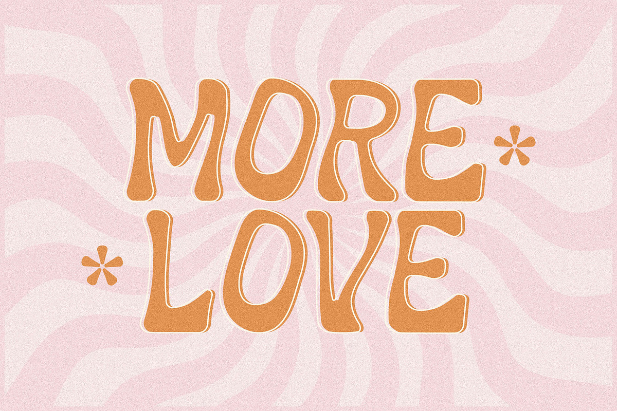 Fruits Delight a Groovy Retro Font, a Sans Serif Font by Storytype Studio (Photo 4 of 15)