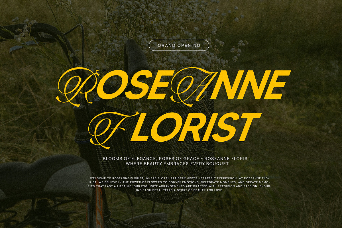 One Step More Modern and Calligraphy, a Sans Serif Font by Graphicxell (Photo 2 of 10)