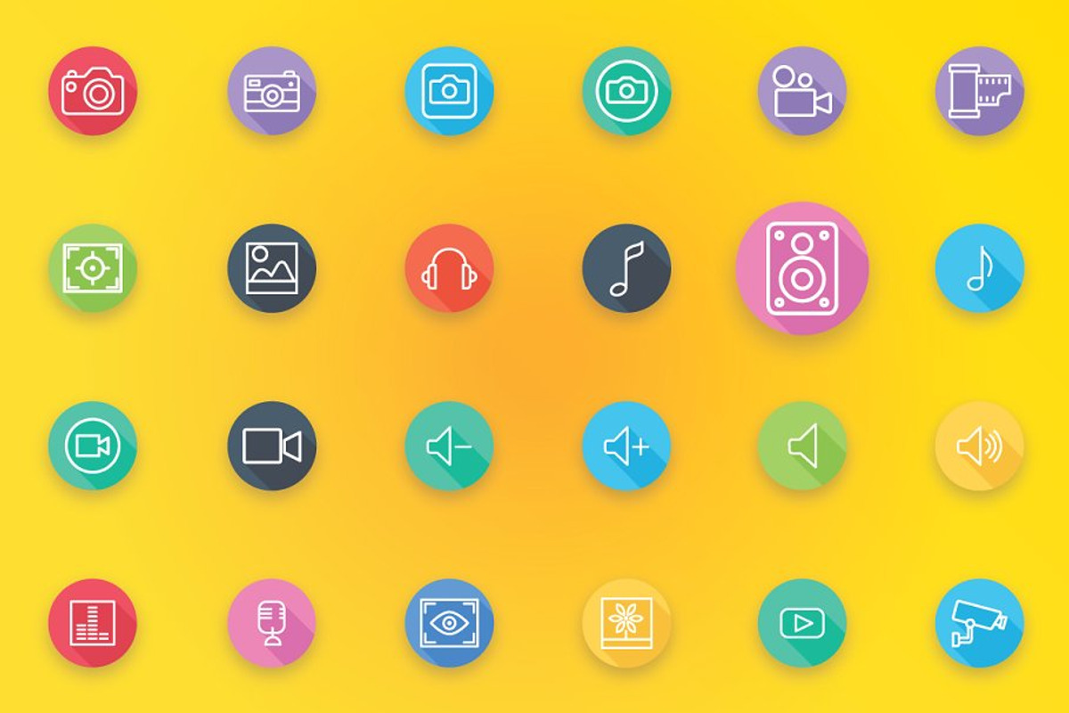 Media - Audio, Video & Photo Icons, a Solid Icon by FlatLineIcons (Photo 4 of 7)