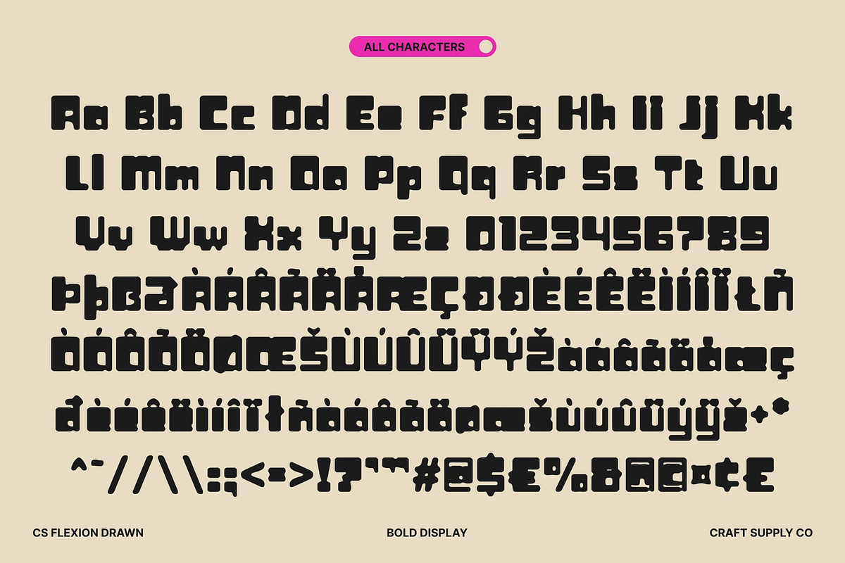 CS Flexion Drawn, a Sans Serif Font by Craft Supply Co. (Photo 8 of 8)