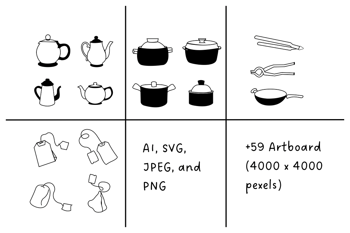 150+ Cookware Illustrations, a Food Illustration by The Journey Atelier (Photo 11 of 11)