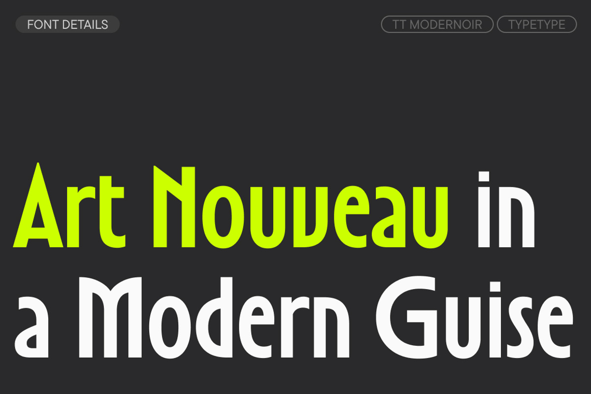 TT Modernoir, a Sans Serif Font by TypeType (Photo 3 of 15)