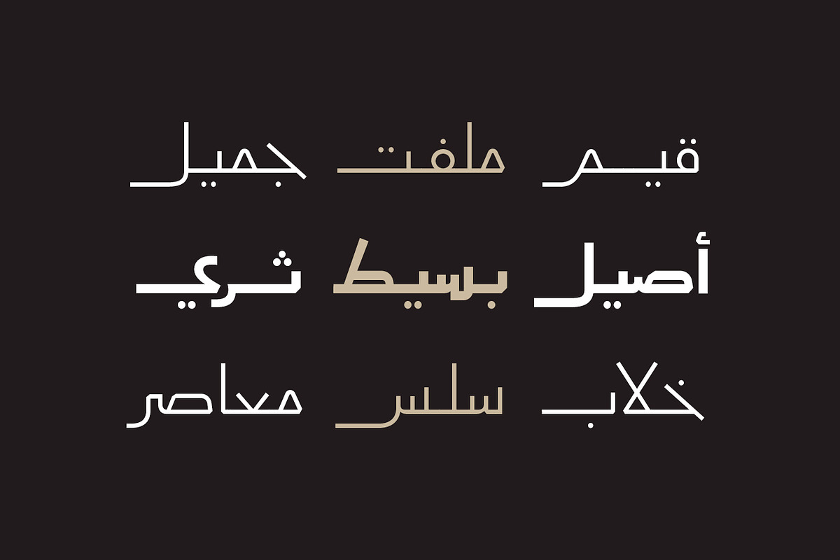 Aaber - Arabic Typeface, a Sans Serif Font by Mostafa El Abasiry (Photo 12 of 17)