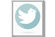 Modern Vector Icon With Flying Bird, an Outline Icon by FineArtStudio (Thumbnail 2 of 3)