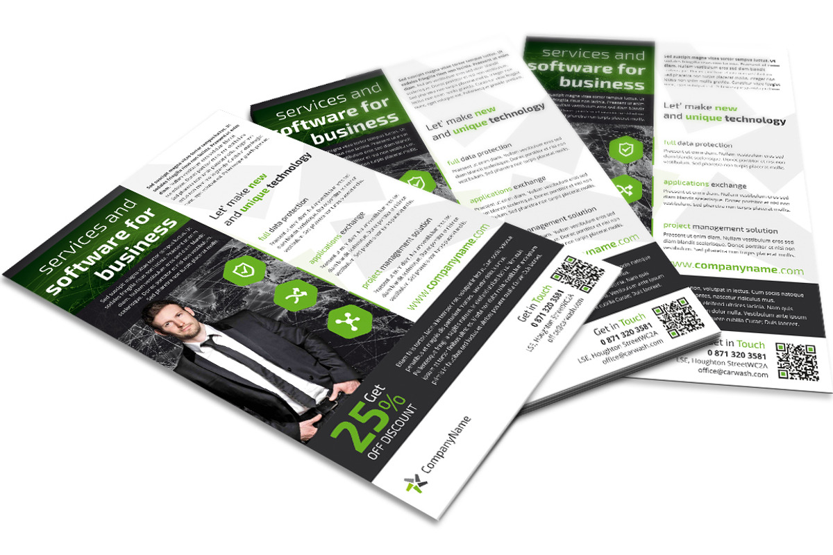 Software for Business A4 Flyer, a Flyer Template by buttonpl (Photo 3 of 3)