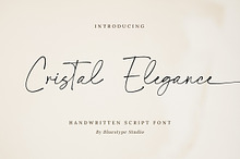 Cristal Elegance - Handwritten Font