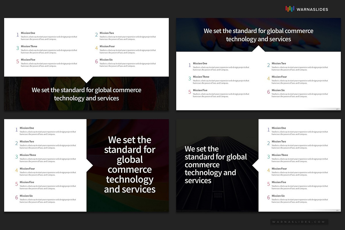 6 Bullet Points PowerPoint Templates, a Presentation Template by Warna Works (Photo 18 of 18)