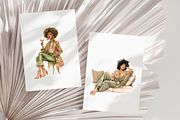 BLACK GIRL ROUTINE CLIPART PACK, a Person Illustration by Daring Digies (Thumbnail 9 of 10)