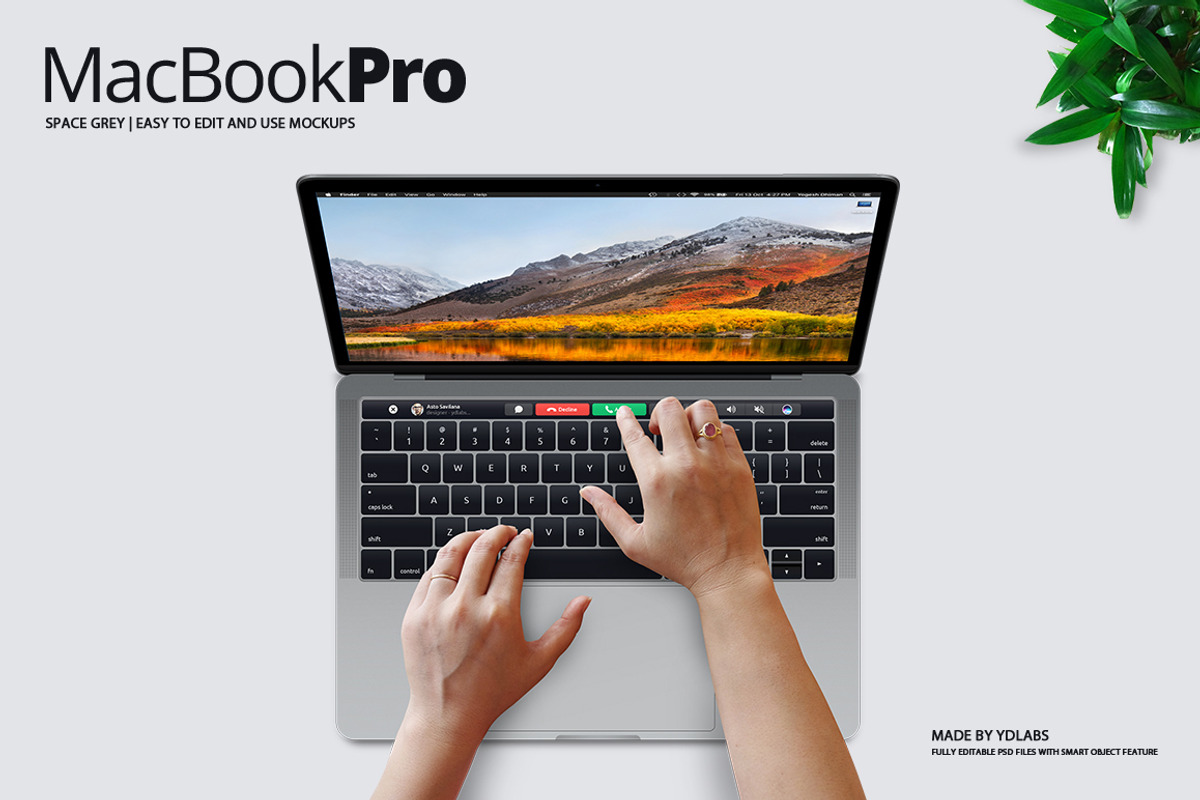 MacBook Pro Mockups, a Mac Mockup by ydlabs (Photo 1 of 7)