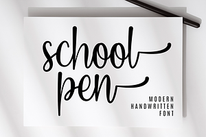 School Pen - Modern Handwritten Font