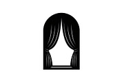 Window Curtain Silhouette Bundle, an Illustration by Creativeshirt (Thumbnail 14 of 51)