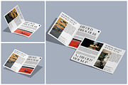 A4 Bifold Mockup, an Advertising Mockup by Unerispace (Thumbnail 1 of 5)
