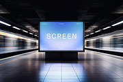 Subway Digital Screen Mockup, an Advertising Mockup by Design Squad (Thumbnail 2 of 3)