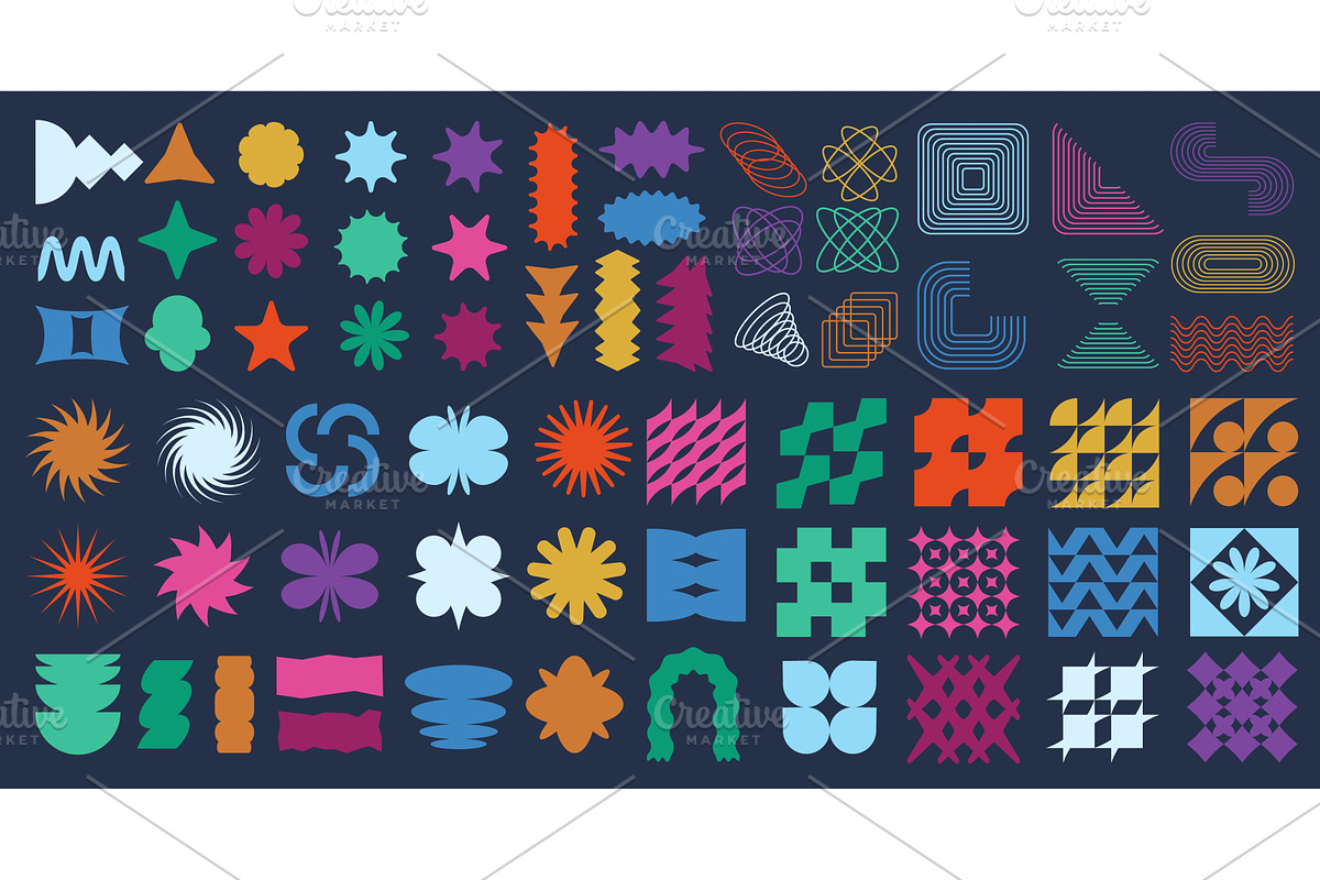 Abstract star geometric shapes, an Object Illustration by winwin.art