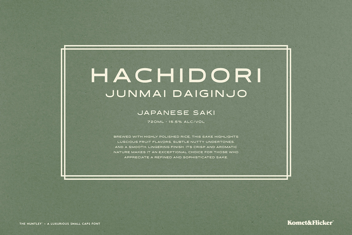 The Huntley – A Luxurious Font, a Sans Serif Font by Komet & Flicker (Photo 13 of 15)