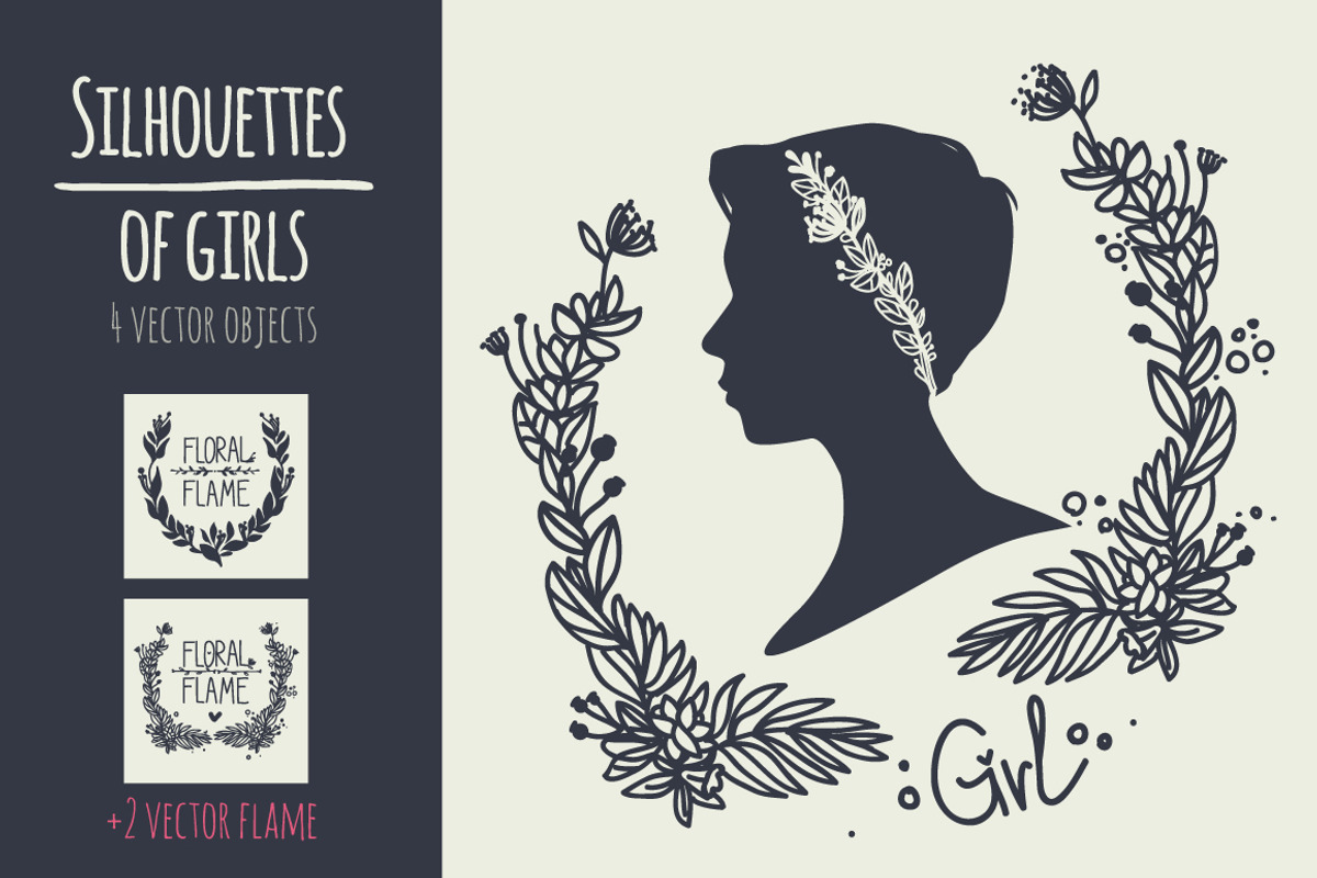 silhouettes of girls, a Decorative Illustration by adi katz (Photo 5 of 5)