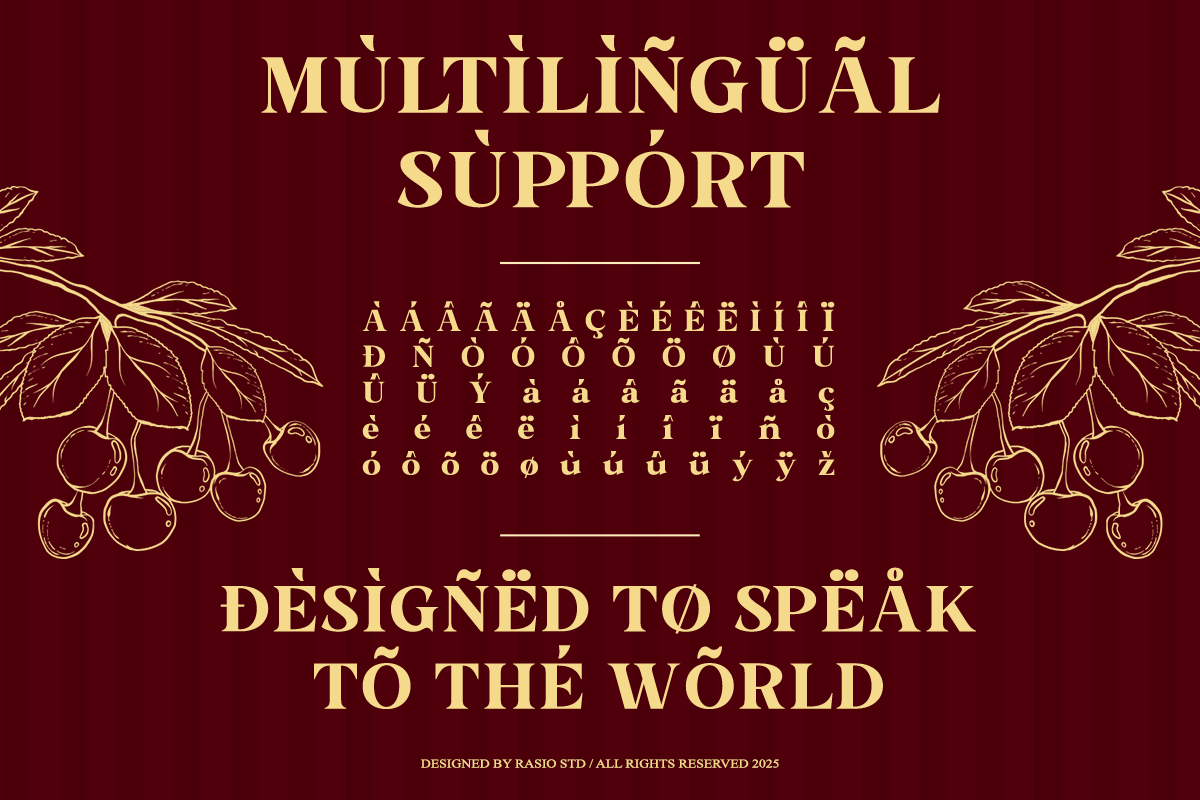 Nurencia Decorative Display Font, a Serif Font by Rasio Studio (Photo 3 of 10)