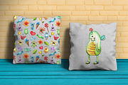 Watercolor Funny Monsters Set, an Illustration by WBS Design (Thumbnail 5 of 6)