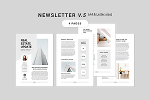 Newsletter Bundle MS Word & Indd