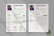 Modern Resume & CV Cover Template, a Resume Template by PixelStudio (Thumbnail 3 of 7)
