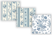 Tiny Blue Toile De Jouy Pattern, a Pattern Graphic by FloridPrintables (Thumbnail 5 of 9)