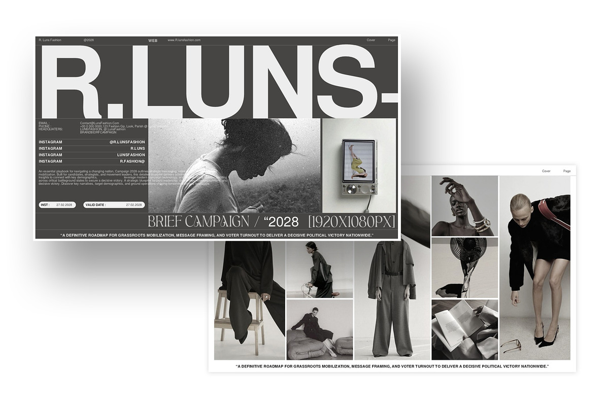 Brief Campaign '2028 Presentation, a Presentation Template by GoldenPixelStudio (Photo 7 of 10)