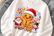 Cute Gingerbread Santa Christmas PNG, an Object Graphic by Zahyl Studio (Thumbnail 3 of 7)