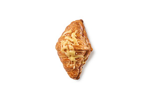Salty fresh croissant with cheese, a Food & Drink Photo by Yaroslav Danylchenko