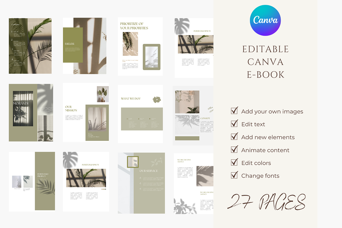 E-book Canva Template, a Templates & Theme by Astro Magic Digital (Photo 1 of 2)